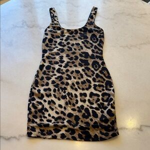 NWOT Chic Leopard Print tank Mini Dress